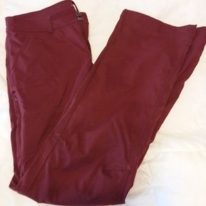 Prana Halle Long Pants in Burgandy